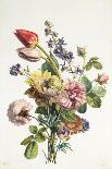 Bouquet of Lilies and Roses in a Basket, 1814-Antoine Berjon-Giclee Print