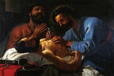 Saints Cosmas & Damien Dressing A Chest Wound-Antoine de Favray-Art Print