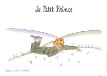 Le Petit Prince et son Asteroide-Antoine de Saint Exupery-Mounted Art Print