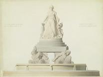 Project for the Monument to the Glory of Napoleon, 1839 (W/C on Paper)-Antoine Etex-Stretched Canvas