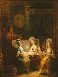 Interior Scene (Oil on Canvas)-Antoine Francois Saint-aubert-Giclee Print