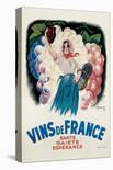 Vins de France: Sante, Gaiete, Esperance-Antoine Galland-Stretched Canvas