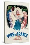 Vins de France: Sante, Gaiete, Esperance-Antoine Galland-Art Print