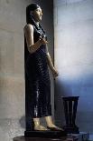 Side View of Statue of Isis in Black Marble and Alabaster-Antoine-Guillaume Granjacquet-Framed Stretched Canvas