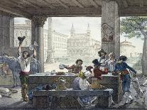 Tavern in Piazza San Giovanni in Laterano in Rome-Antoine-Jean-Baptiste Thomas-Framed Giclee Print