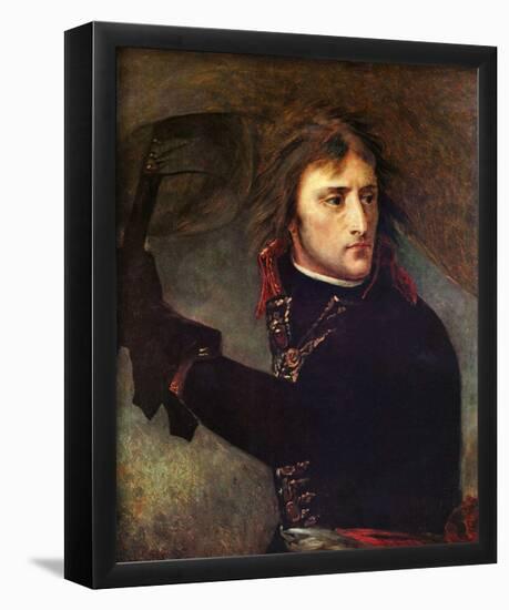 Antoine-Jean Gros (Bonaparte on the bridge of Arcole) Art Poster Print-null-Framed Poster