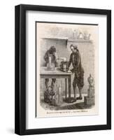 Antoine-Laurent Lavoisier French Chemist and Founder of Modern Chemistry-L. Richard-Framed Art Print