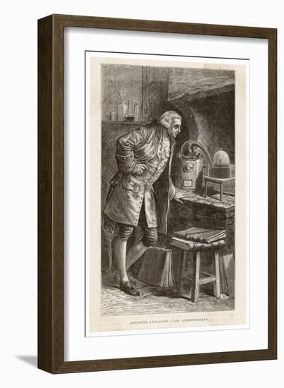 Antoine-Laurent Lavoisier French Chemist and Founder of Modern Chemistry-L. Richard-Framed Art Print