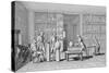 Antoine-Laurent Lavoisier Watching Lab Experiment-null-Stretched Canvas