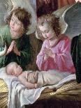 Adoration of the Shepherds, Detail of the Angels and Child, circa 1638-Antoine & Louis Le Nain-Giclee Print