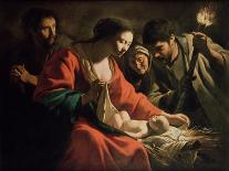 The Adoration of the Shepherds, circa 1638-Antoine & Louis Le Nain-Mounted Giclee Print