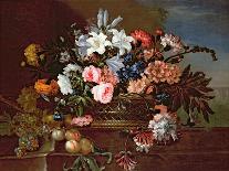 Still Life of Flowers in a Basket-Antoine Monnoyer-Giclee Print