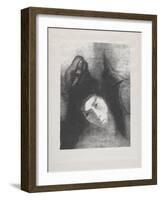 Antoine: 'Quel Est Le But De Tout Cela?', 1896-Odilon Redon-Framed Giclee Print