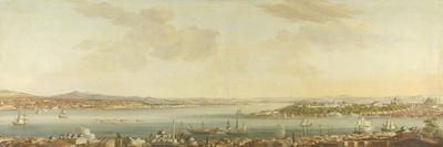 View of Constantinople (Istanbul) and the Seraglio from the Swedish Legation in Pera-Antoine van der Steen-Stretched Canvas