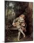 Antoine Watteau (Mezzetin) Art Poster Print-null-Mounted Poster