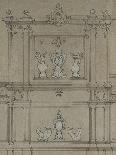 Draft 2 Panels of Rococo Trim with Corner Fireplace-Antoine Zoegger-Giclee Print