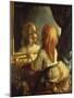 Antoinette Herbert Looking in the Mirror-Jean-François Millet-Mounted Giclee Print