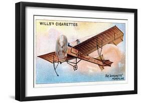 Antoinette' Monoplane of French Aviator Hubert Latham, C1910-null-Framed Giclee Print