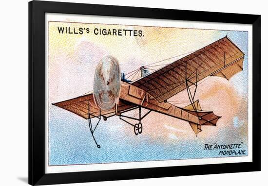 Antoinette' Monoplane of French Aviator Hubert Latham, C1910-null-Framed Giclee Print