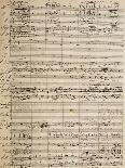 Title Page of Score for Symphony in D Minor for Large Orchestra-Anton Bruckner-Giclee Print