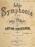 Title Page of Score for Seventh Symphony, Dedicated to Ludwig Von Bayern-Anton Bruckner-Giclee Print