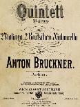 Title Page of Score for Seventh Symphony, Dedicated to Ludwig Von Bayern-Anton Bruckner-Giclee Print