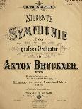 Title Page of Score for Seventh Symphony, Dedicated to Ludwig Von Bayern-Anton Bruckner-Giclee Print