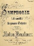 Title Page of Score for Symphony in D Minor for Large Orchestra-Anton Bruckner-Giclee Print