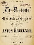 Title Page of Score for Seventh Symphony, Dedicated to Ludwig Von Bayern-Anton Bruckner-Giclee Print