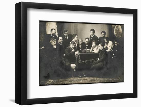 Anton Chekhov Meets a Moscow Arts Theatre Group-null-Framed Photographic Print
