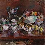 Still Life with Coffee Cups, 1912-Anton Faistauer-Stretched Canvas
