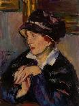 Woman Wearing Dark Hat, 1917-Anton Faistauer-Framed Giclee Print