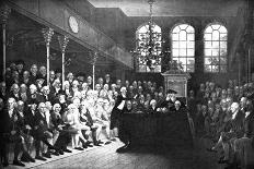 William Pitt Addressing the House of Commons on the French Declaration of Wars 1793-Anton Hickel-Framed Giclee Print