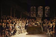 William Pitt Addressing the House of Commons on the French Declaration of Wars 1793-Anton Hickel-Framed Giclee Print