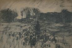 'Minding Cows, Herisson', c1869, (1938)-Anton Mauve-Giclee Print