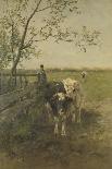 'Minding Cows, Herisson', c1869, (1938)-Anton Mauve-Giclee Print