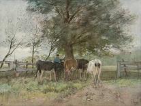 Landscape with Horses and a Well-Anton Mauve-Art Print