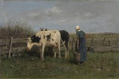 'Minding Cows, Herisson', c1869, (1938)-Anton Mauve-Giclee Print