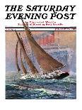 "Trim the Sails!," Saturday Evening Post Cover, March 18, 1933-Anton Otto Fischer-Giclee Print