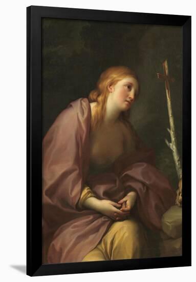 Anton Raphael Mengs / 'Penitent Magdalene'. Ca. 1765. Oil on canvas.-ANTON RAPHAEL MENGS-Framed Poster