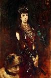 Portrait of Isabella Reisser - Romako, Anton (1832-1889) - 1885 - Oil on Canvas - 130,5X90 - Leopol-Anton Romako-Giclee Print