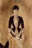 Portrait of Isabella Reisser - Romako, Anton (1832-1889) - 1885 - Oil on Canvas - 130,5X90 - Leopol-Anton Romako-Giclee Print