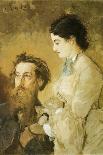 Portrait of Sculptor Reinhold Begas with His Wife, 1869-1870-Anton Romako-Giclee Print