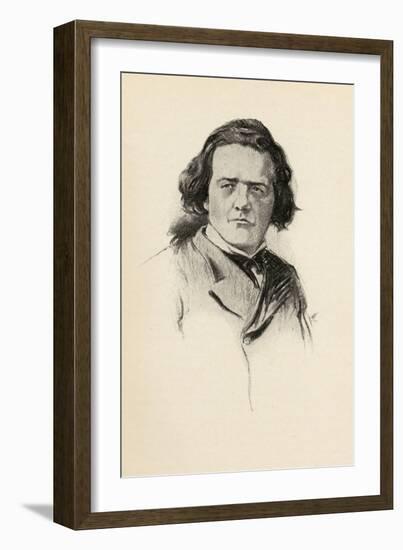 Anton Rubenstein (1830-94) Illustration from 'The Lure of Music' by Olin Downes 1922-Chase Emerson-Framed Giclee Print
