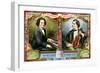 Anton Rubinstein and August Wilhelmj, C1900-null-Framed Giclee Print