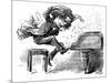 Anton Rubinstein Over-Enthusiastic Pianist Plays a Tune-null-Mounted Art Print