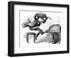 Anton Rubinstein Over-Enthusiastic Pianist Plays a Tune-null-Framed Art Print