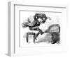 Anton Rubinstein Over-Enthusiastic Pianist Plays a Tune-null-Framed Art Print