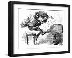 Anton Rubinstein Over-Enthusiastic Pianist Plays a Tune-null-Framed Art Print