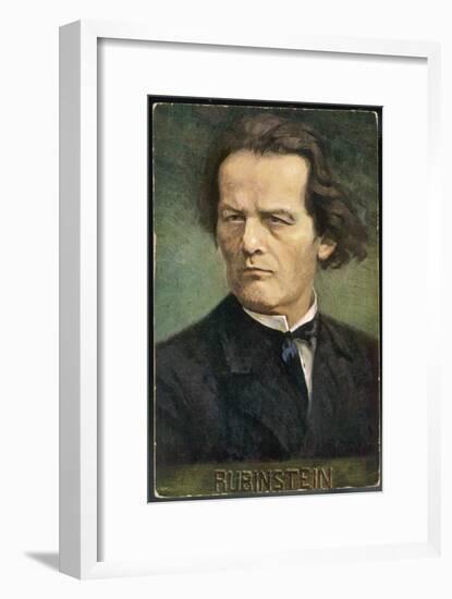 Anton Rubinstein Russian Musician-Eichhorn-Framed Art Print